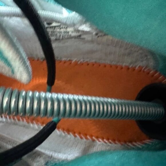 Size 12 - Nike LeBron 10 Pure Platinum Mens Blue Purple White Sneaker 541100-008 - Picture 8 of 10